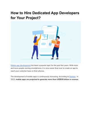 How to Hire Dedicated App Developers for Your Project_