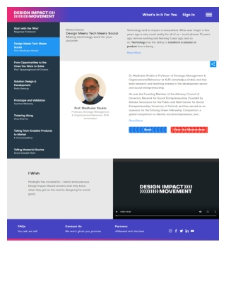 Design Meets Tech Meets Social -Prof. Madhukar Shukla