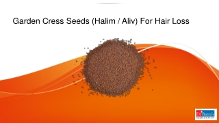 Garden Cress Seeds (Halim / Aliv) For Hair Loss
