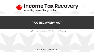 Tax Recovery Act