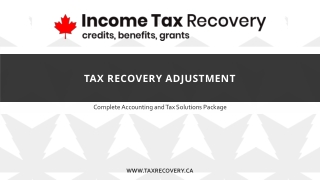 Tax Recovery Adjustment