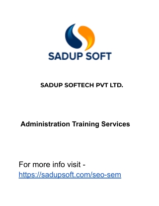 Administration Training
