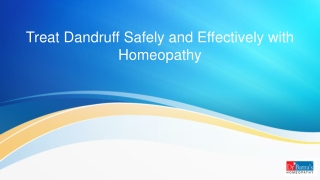 Treat Dandruff Safely and Effectively with Homeopathy