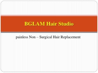 Hair Bonding For Hair Replacement From BGLAM Hair studio