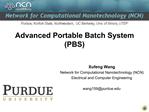 Advanced Portable Batch System PBS