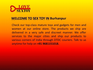 Adult Toys In Burhanpur