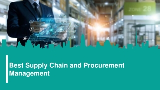 Best Supply Chain and Procurement Management