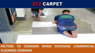 Factors to Consider When Choosing Commercial Flooring Company
