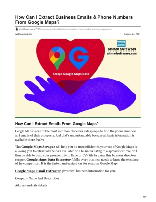 1How Can I Extract Business Emails amp Phone Numbers From Google Maps
