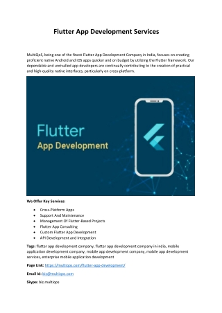 Flutter App Development Services