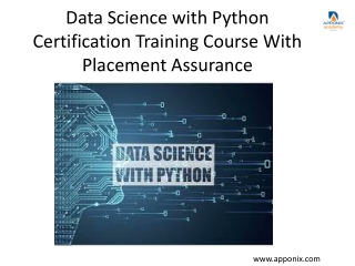Data Science with Python Certification Training Course