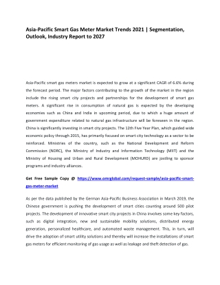 Asia-Pacific Smart Gas Meter Market