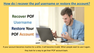 How to recover Plenty of Fish Account |  1(888)897-6137 | POF customer support