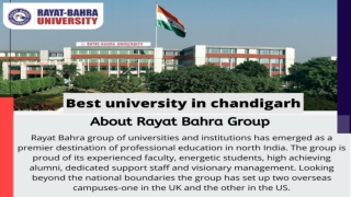 Best university in chandigarh