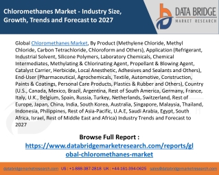 Global Chloromethanes Market - Industry Trends and Forecast to 2027