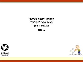 האקתון יזמות צעירה בית ספר השלום