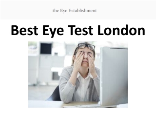 Best Eye Test London