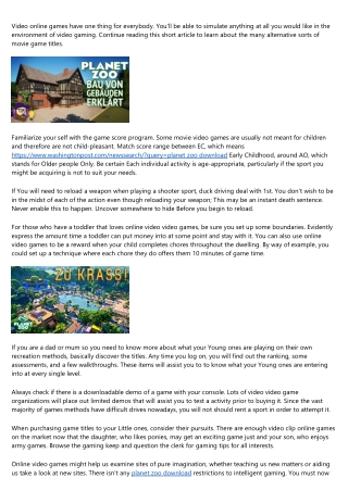 What Would the World Look Like Without planet zoo download?