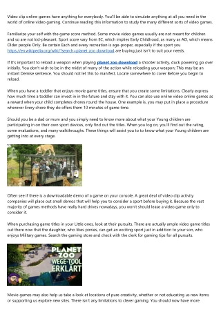 What Will planet zoo download Be Like in 100 Years?