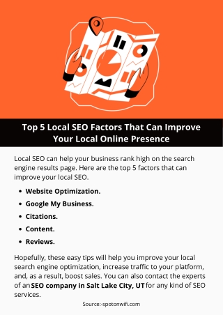 Top 5 Local SEO Factors That Can Improve Your Local Online Presence