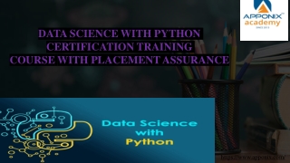 DATA SCIENCE WITH PYTHON