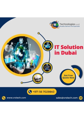 What is the Most Crucial IT Solution You Need in Dubai? Why