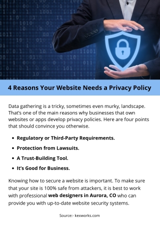 4 Reasons Your Website Needs a Privacy Policy