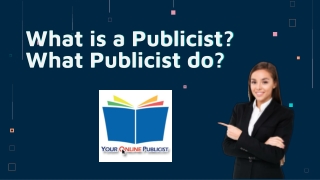 What is a Publicist?
