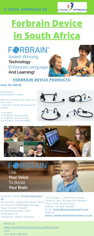 Forbrain Device in South Africa