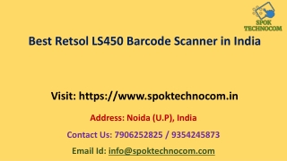 Best Retsol LS450 Barcode Scanner from SPOK Technocom