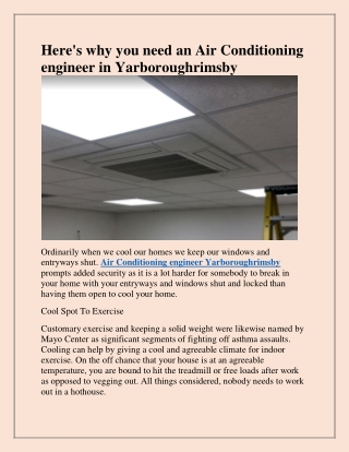 Find the best Ventilation in Yarborough