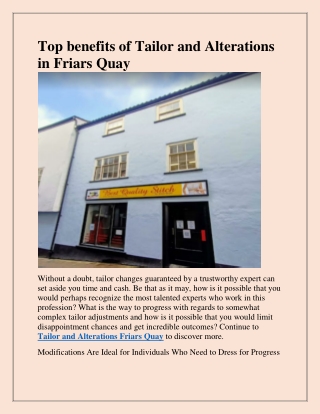 Find the best Curtains Alteration in Friars Quay