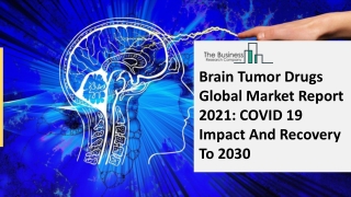 Global Brain Tumor Drugs Market Opportunities And Strategies To 2030