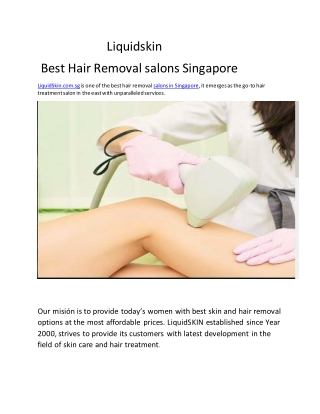 Best Hair Removal salons Singapore