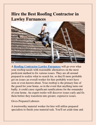 Find the best Gutters Fascias Soffits in Lawley Furnances