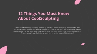 12 Things You Must Know About CoolSculpting.pptx
