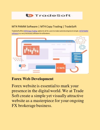 MT4 PAMM Software | MT4 Copy Trading | TradeSoft
