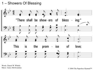 1 – Showers Of Blessing