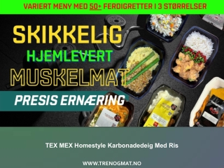 TEX MEX Homestyle Karbonadedeig Med Ris