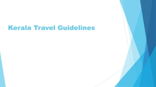 Kerala Travel Advisory