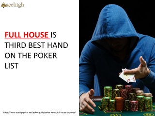 Full House in Poker Game at Acehigh Poker