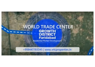WTC Plots Faridabad | World Trade Center Brochure