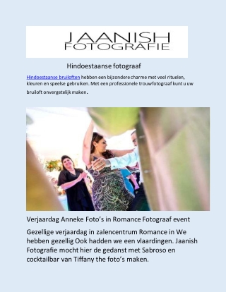 Hindoestaanse fotograaf