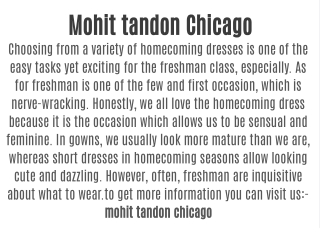 Mohit tandon Chicago & mohit tandon human trafficking