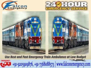 Get Best and Safest Train Ambulance Facilities in Patna and Delhi by Falcon Emergency