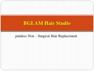 Hair Bonding For Hair Replacement From BGLAM Hair studio