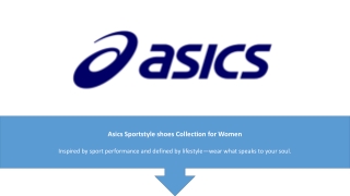 Asics Sportstyle shoes collection for women