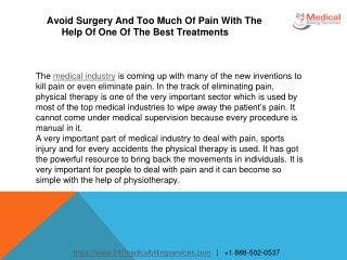 Avoid Surgery And Too Much Of Pain With The Help Of One Of The Best Treatments