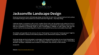 Jacksonville Landscape Design