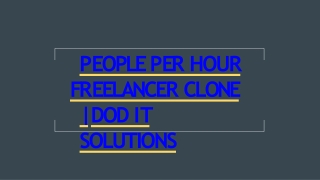 Best People Per Hour Clone Script - Readymade Clone Script